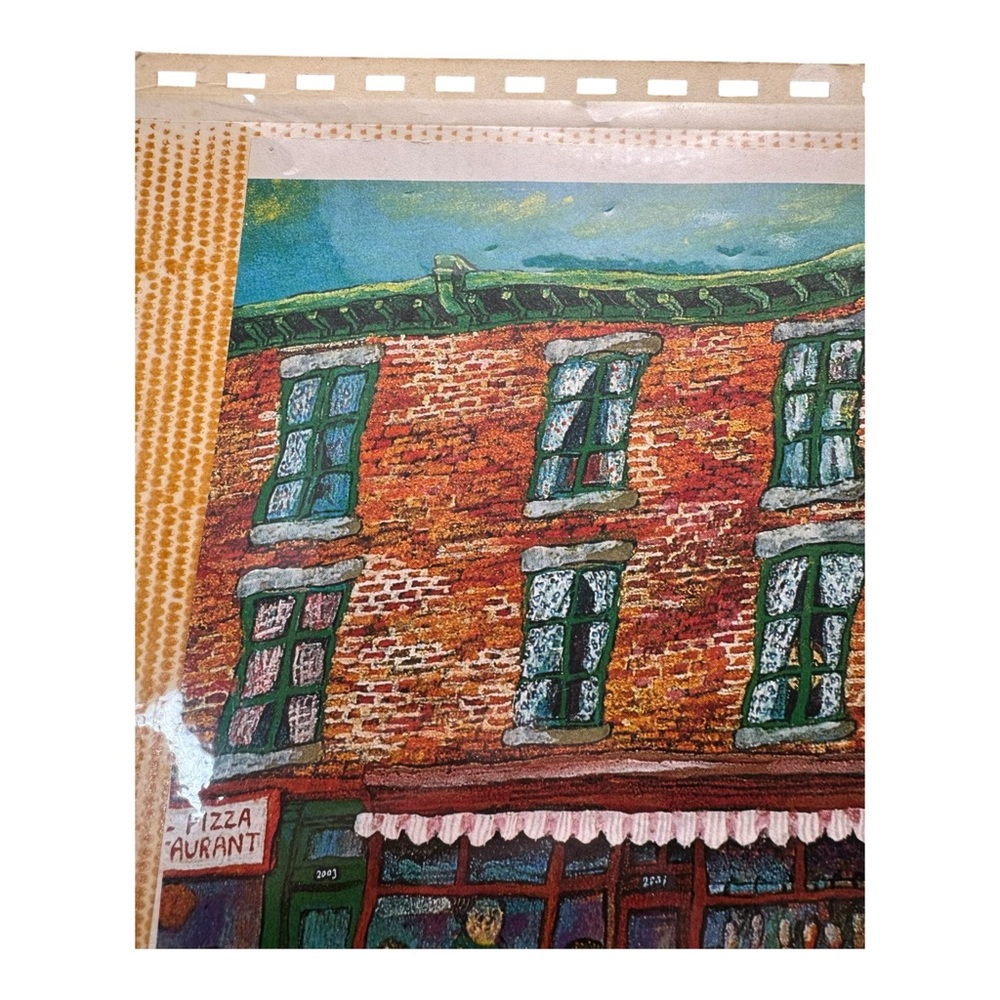 Vintage Miyuki Tanobe Montreal Street Scene Meat Deli Art Print 8x9 Coca Cola - Picture 6 of 9